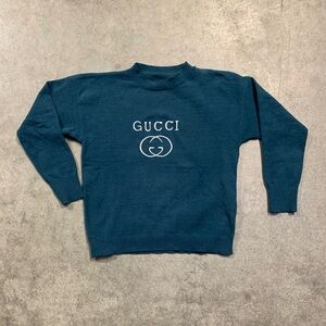 Vintage 90s Teal Soft Preppy Sweater